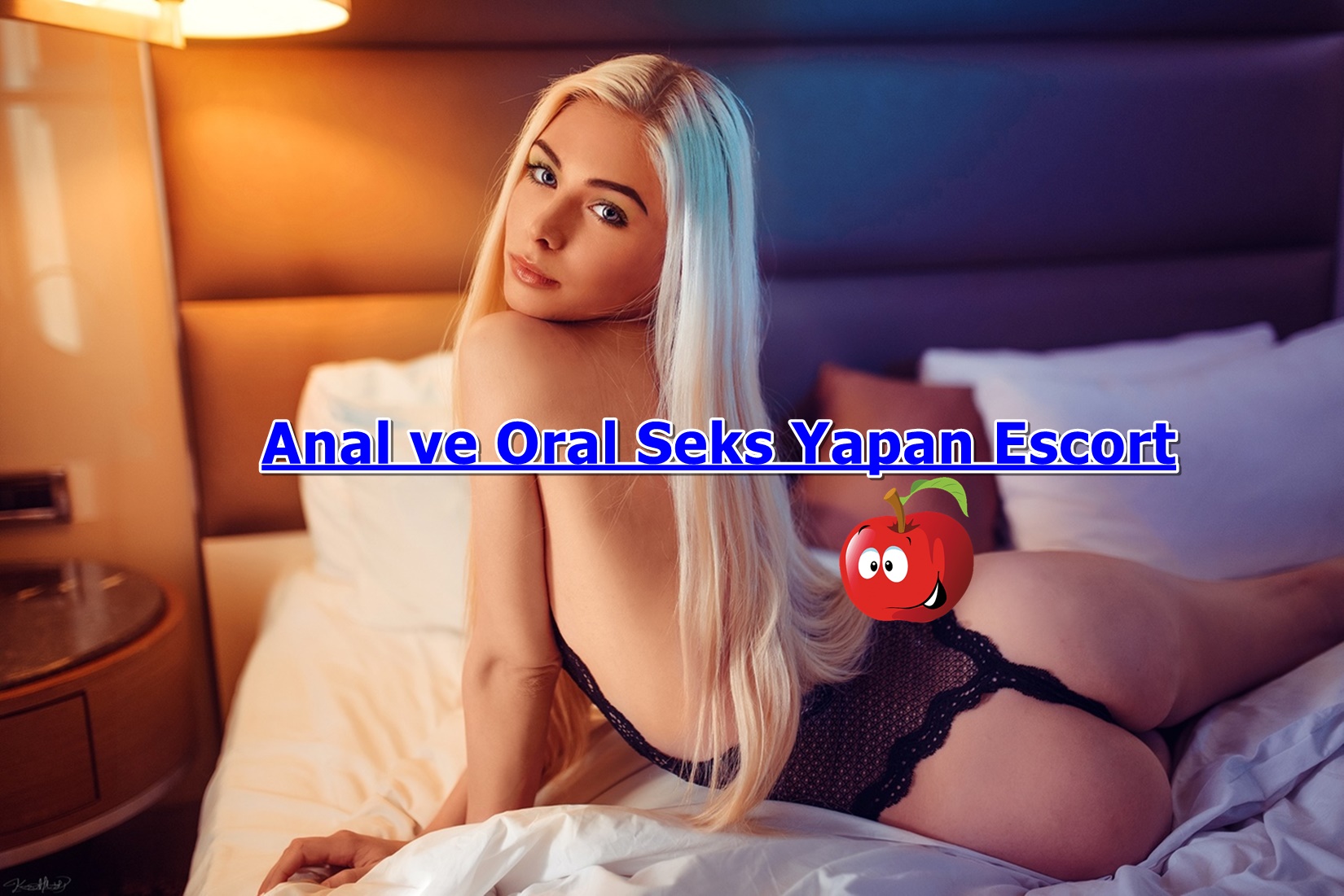 Saçları Sarı ve Dudakları Dolgulu Escort Kız